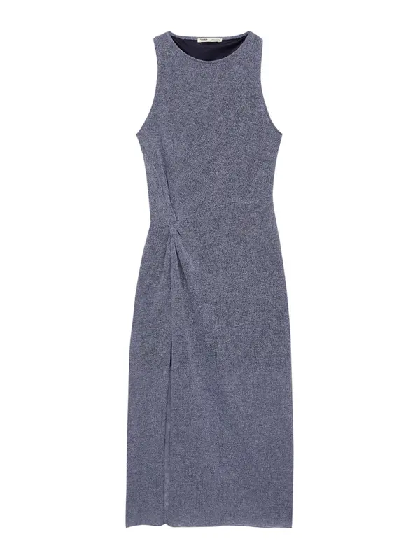 Pull&Bear Pull&Bear Pletena haljina  golublje plava