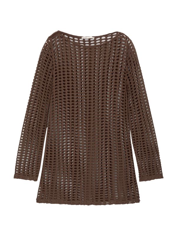 Pull&Bear Pull&Bear Pletena haljina  smeđa