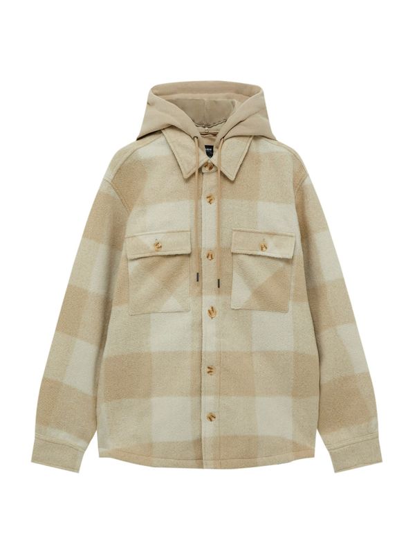 Pull&Bear Pull&Bear Prijelazna jakna  bež / svijetlosmeđa