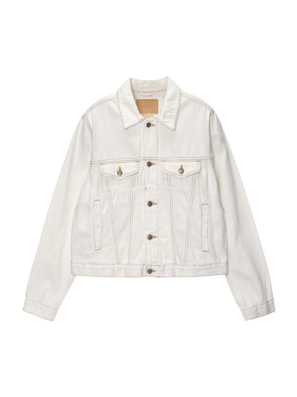 Pull&Bear Pull&Bear Prijelazna jakna  bijeli traper