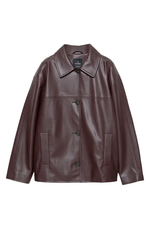 Pull&Bear Pull&Bear Prijelazna jakna  burgund