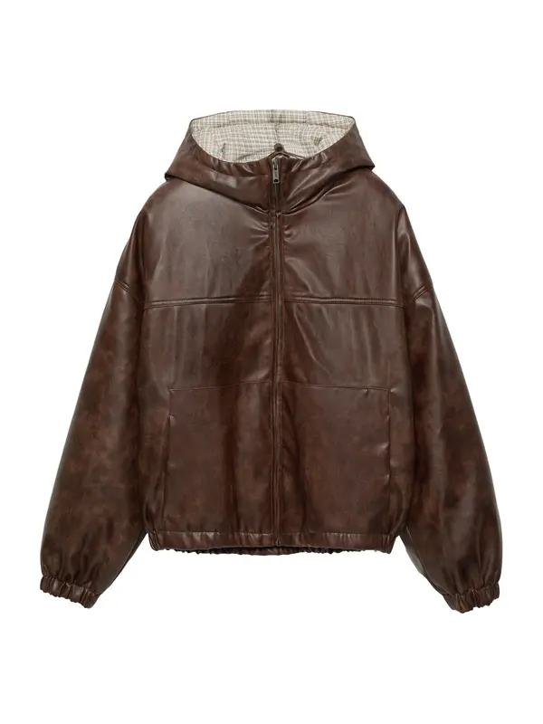 Pull&Bear Pull&Bear Prijelazna jakna 'CAZADORA'  smeđa
