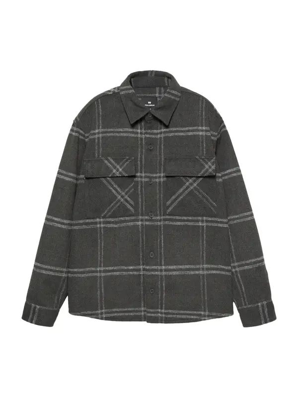 Pull&Bear Pull&Bear Prijelazna jakna  crna / bijela