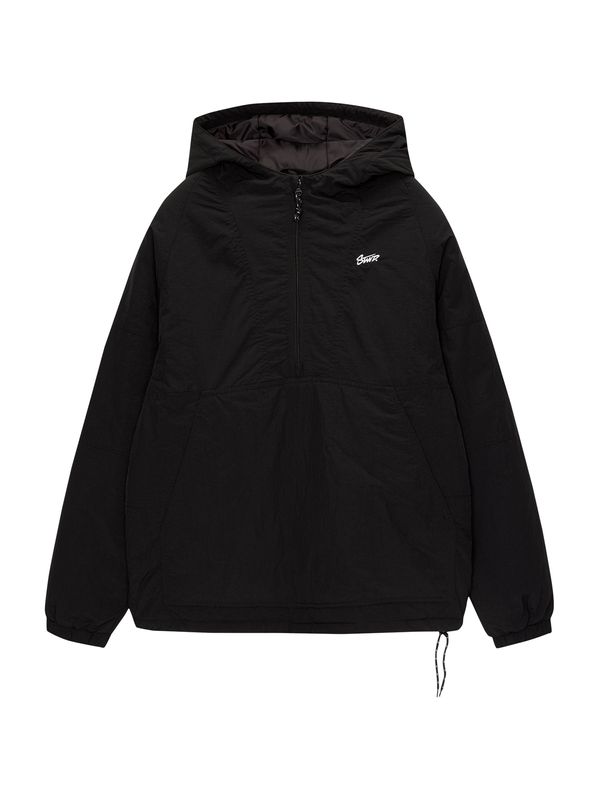 Pull&Bear Pull&Bear Prijelazna jakna  crna / bijela