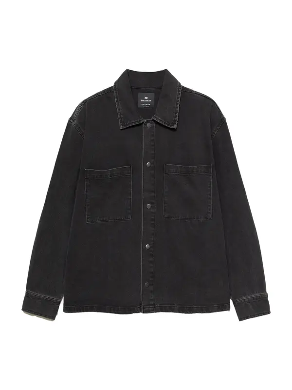 Pull&Bear Pull&Bear Prijelazna jakna  crni traper