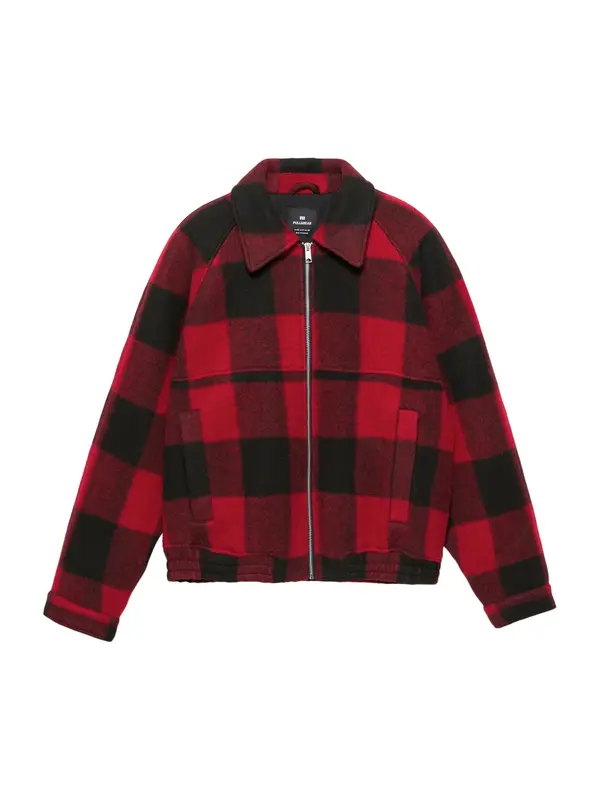 Pull&Bear Pull&Bear Prijelazna jakna  crvena / crna