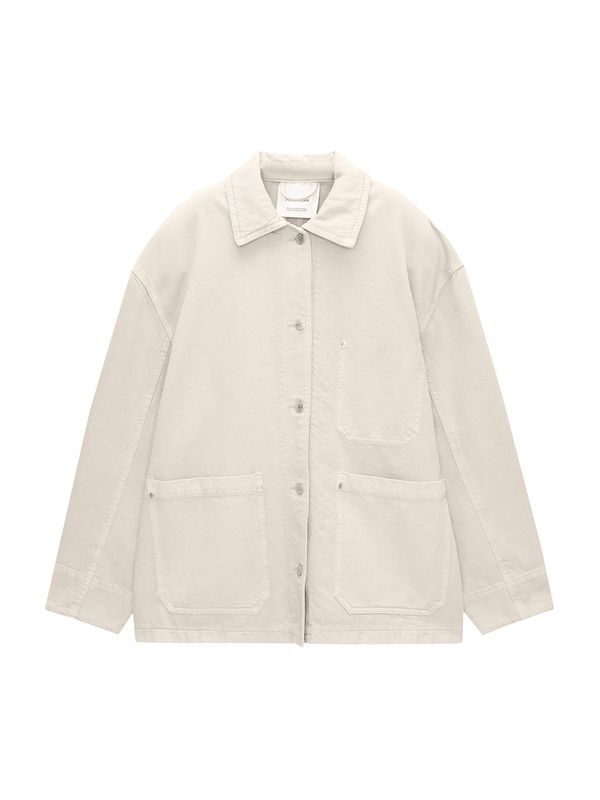 Pull&Bear Pull&Bear Prijelazna jakna  ecru/prljavo bijela