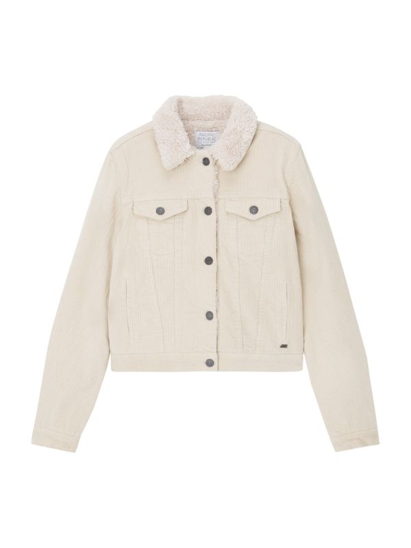 Pull&Bear Pull&Bear Prijelazna jakna  ecru/prljavo bijela