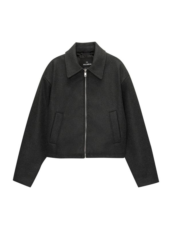 Pull&Bear Pull&Bear Prijelazna jakna  grafit siva