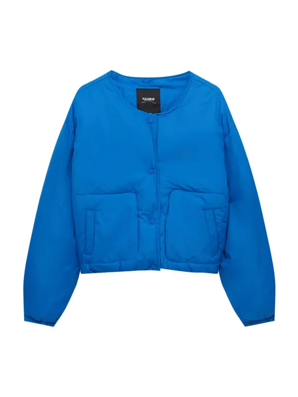 Pull&Bear Pull&Bear Prijelazna jakna  nebesko plava