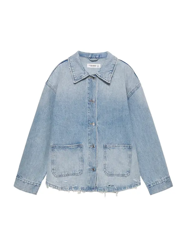 Pull&Bear Pull&Bear Prijelazna jakna  plavi traper