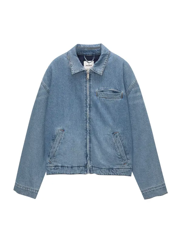 Pull&Bear Pull&Bear Prijelazna jakna  plavi traper