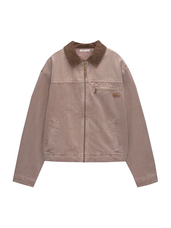 Pull&Bear Pull&Bear Prijelazna jakna  prljavo roza