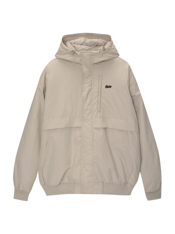 Pull&Bear Pull&Bear Prijelazna jakna  siva / crna