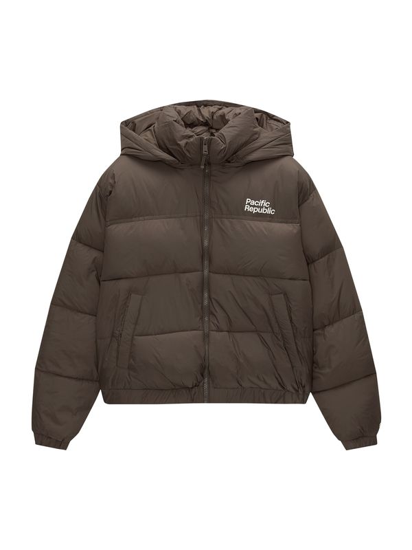 Pull&Bear Pull&Bear Prijelazna jakna  smeđa / bijela