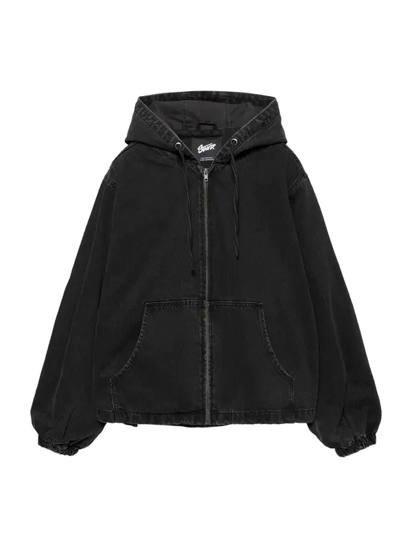Pull&Bear Pull&Bear Prijelazna jakna 'STWD'  crni traper
