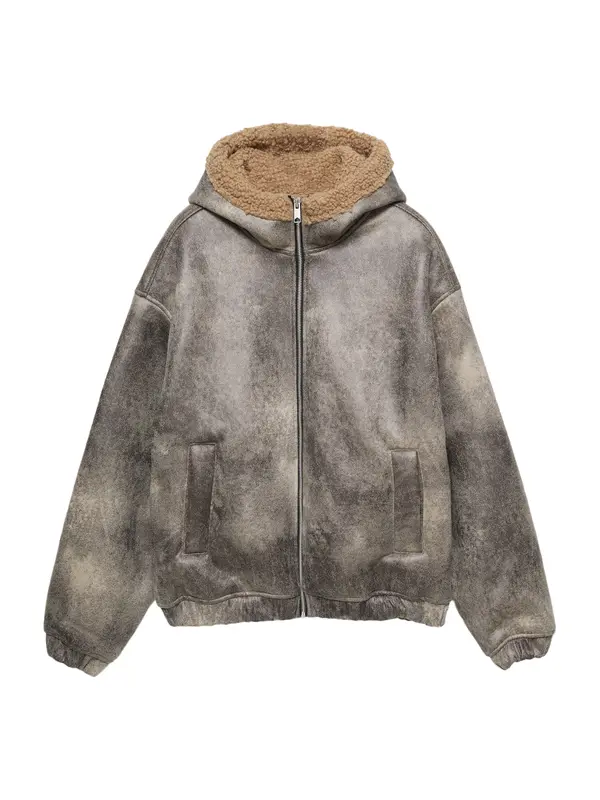 Pull&Bear Pull&Bear Prijelazna jakna 'STWD'  taupe siva / bež siva