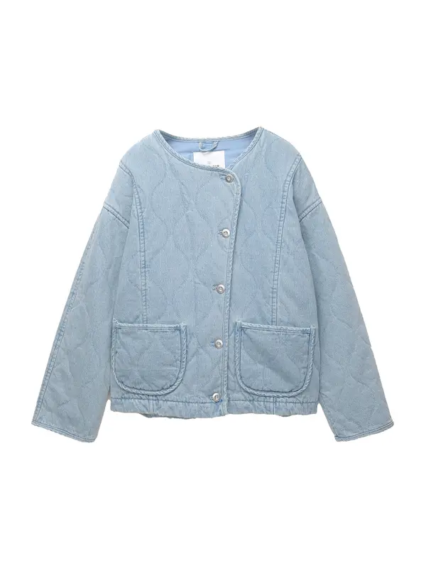 Pull&Bear Pull&Bear Prijelazna jakna  svijetloplava