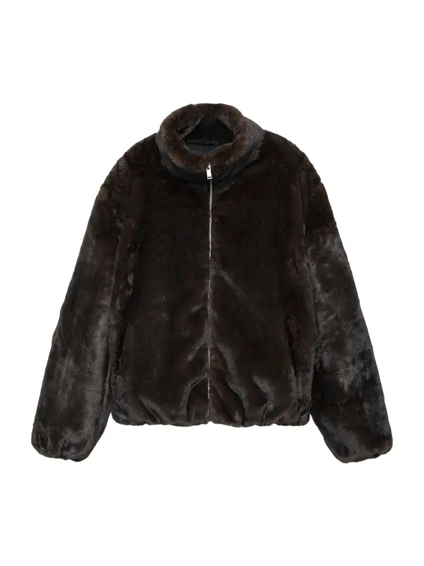 Pull&Bear Pull&Bear Prijelazna jakna  tamno smeđa
