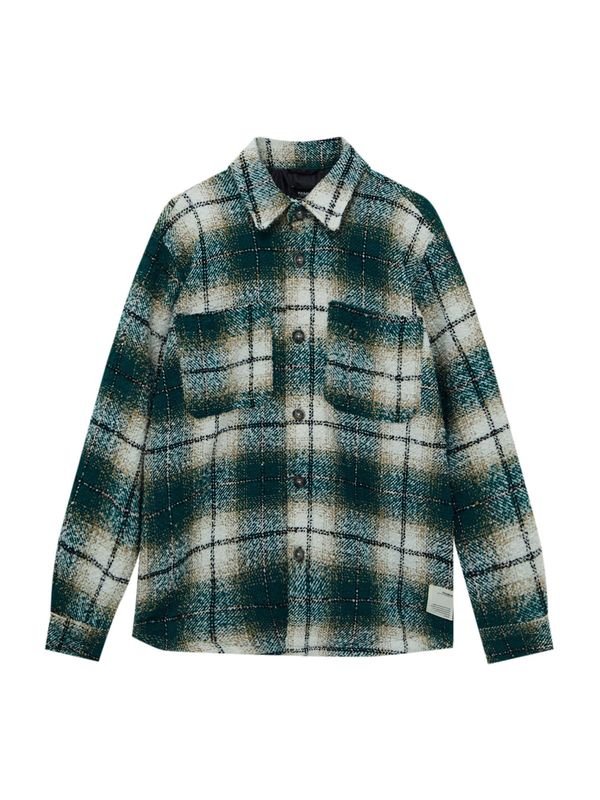 Pull&Bear Pull&Bear Prijelazna jakna  toplo smeđa / tamno zelena / crna / bijela