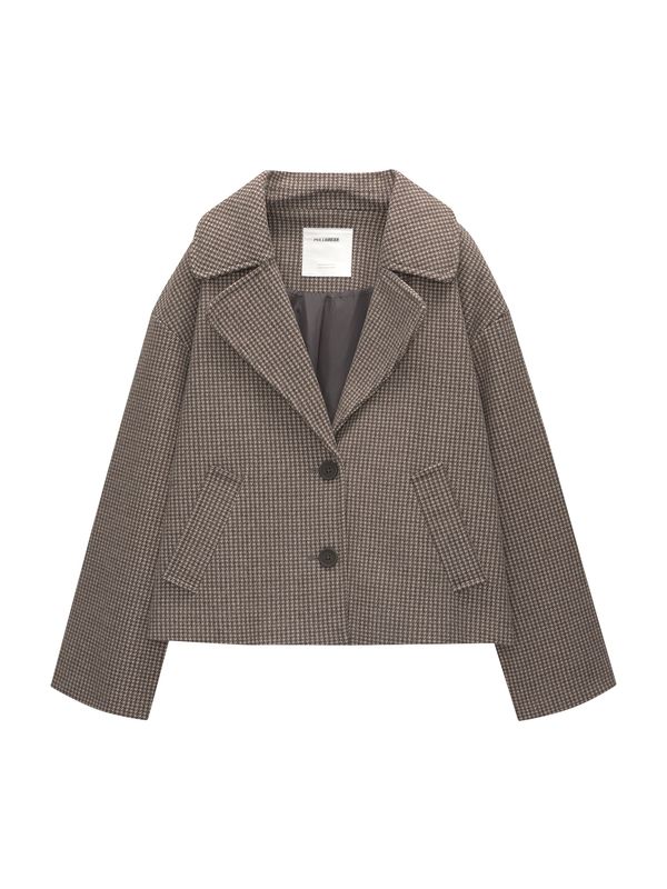 Pull&Bear Pull&Bear Prijelazni kaput  bež / siva / tamo siva