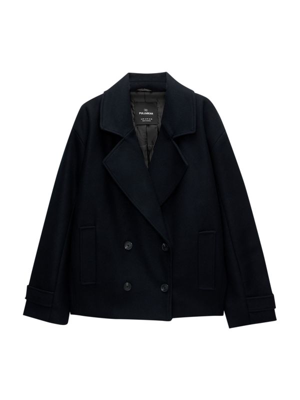 Pull&Bear Pull&Bear Prijelazni kaput  mornarsko plava