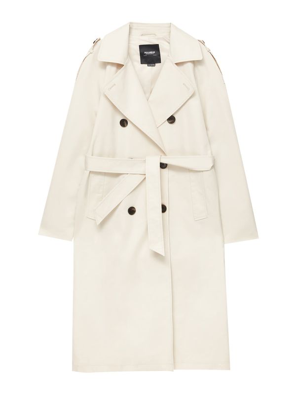 Pull&Bear Pull&Bear Prijelazni kaput  sivkasto bež