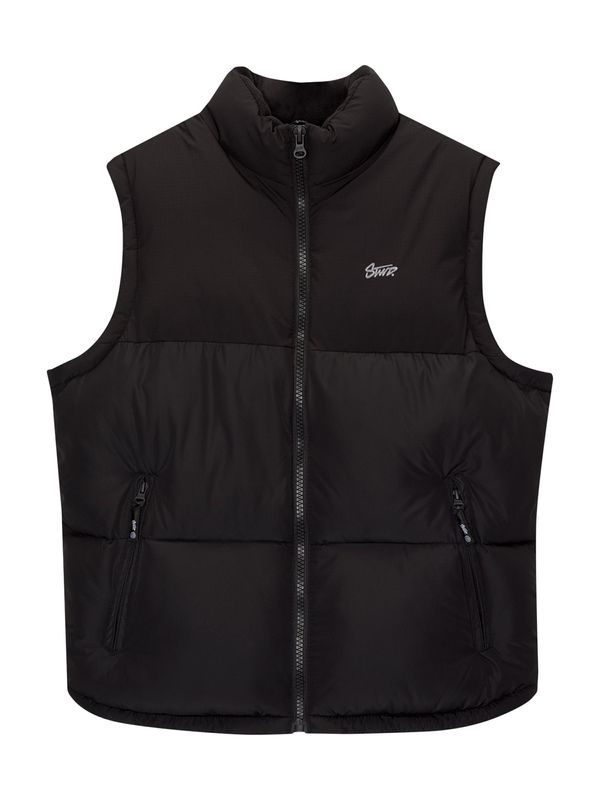 Pull&Bear Pull&Bear Prsluk  crna / bijela