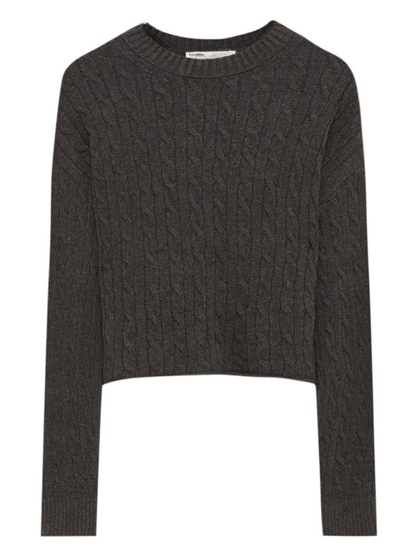 Pull&Bear Pull&Bear Pulover  antracit siva