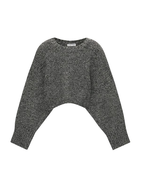 Pull&Bear Pull&Bear Pulover  crna melange