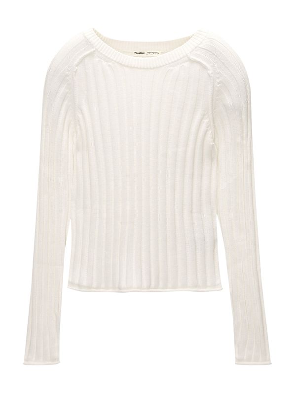 Pull&Bear Pull&Bear Pulover  ecru/prljavo bijela