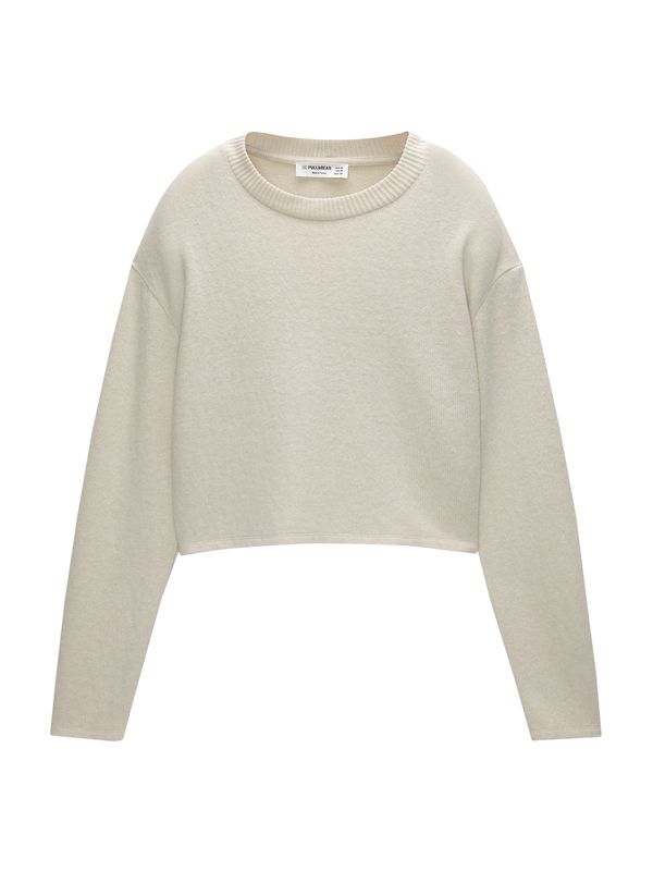 Pull&Bear Pull&Bear Pulover  ecru/prljavo bijela