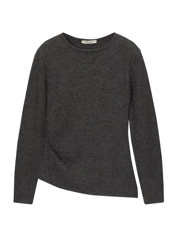 Pull&Bear Pull&Bear Pulover  grafit siva