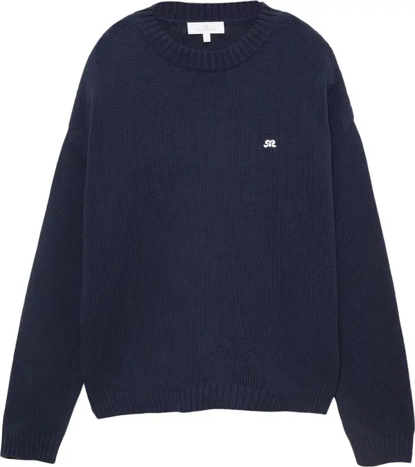 Pull&Bear Pull&Bear Pulover  mornarsko plava / bijela