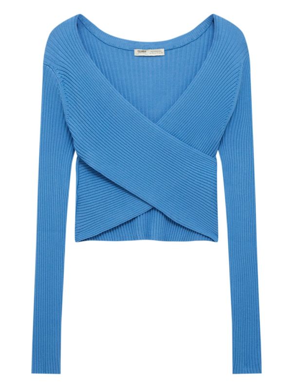 Pull&Bear Pull&Bear Pulover  nebesko plava