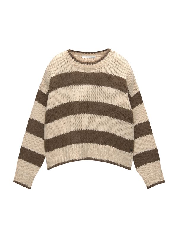 Pull&Bear Pull&Bear Pulover  pijesak / maslinasta