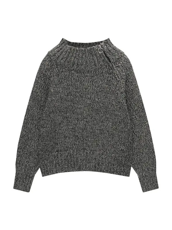 Pull&Bear Pull&Bear Pulover  siva melange