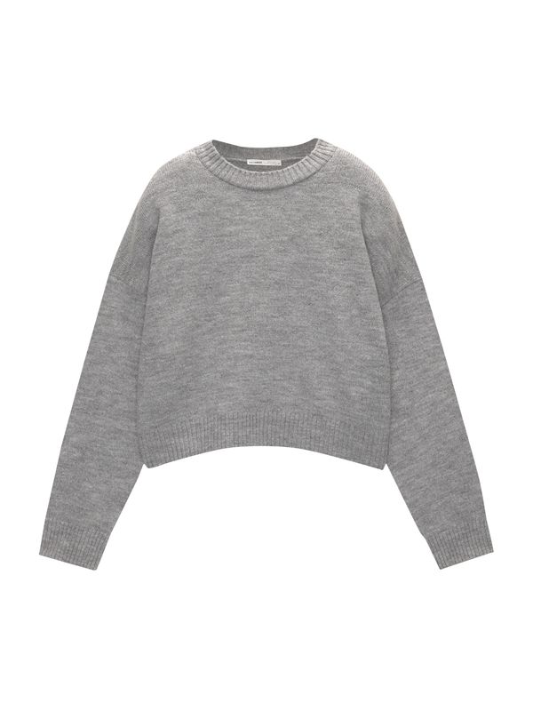 Pull&Bear Pull&Bear Pulover  siva melange