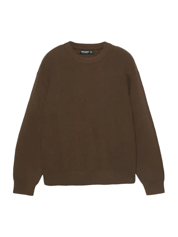 Pull&Bear Pull&Bear Pulover  smeđa