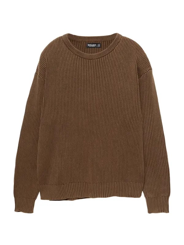 Pull&Bear Pull&Bear Pulover  smeđa