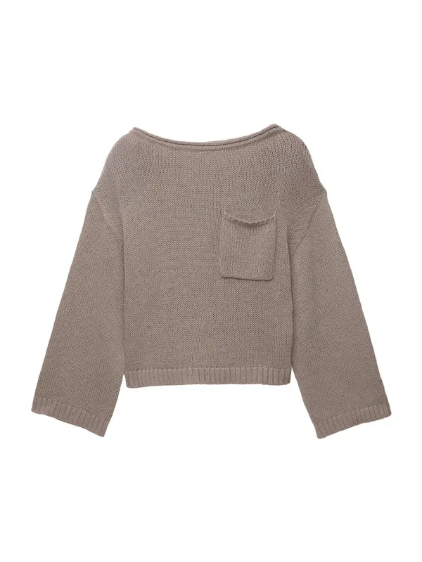 Pull&Bear Pull&Bear Pulover  smeđa