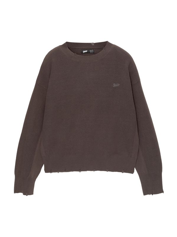 Pull&Bear Pull&Bear Pulover 'STWD'  antracit siva / crna