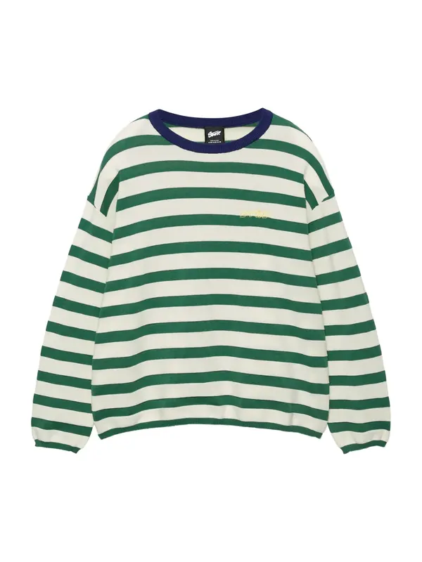 Pull&Bear Pull&Bear Pulover 'STWD'  zelena / bijela