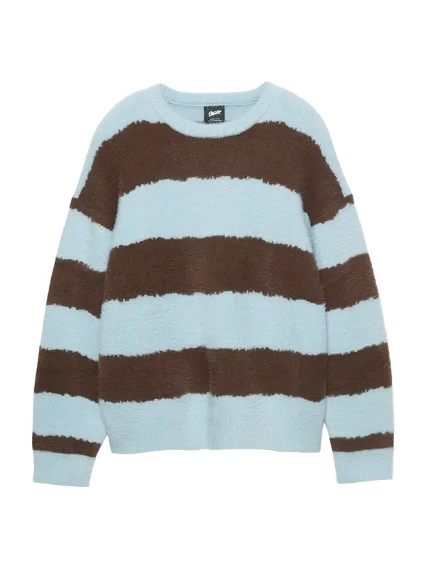 Pull&Bear Pull&Bear Pulover  svijetloplava / smeđa