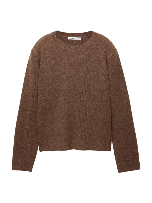 Pull&Bear Pull&Bear Pulover  tamno smeđa