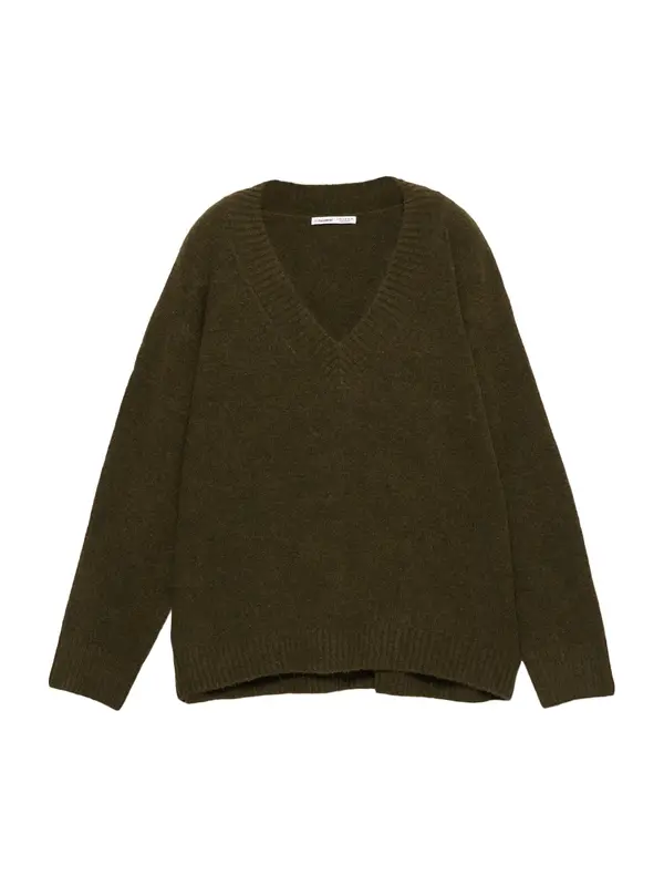 Pull&Bear Pull&Bear Pulover  tamno smeđa