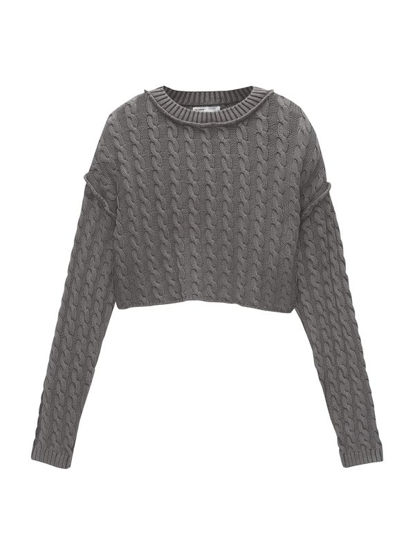 Pull&Bear Pull&Bear Pulover  tamo siva