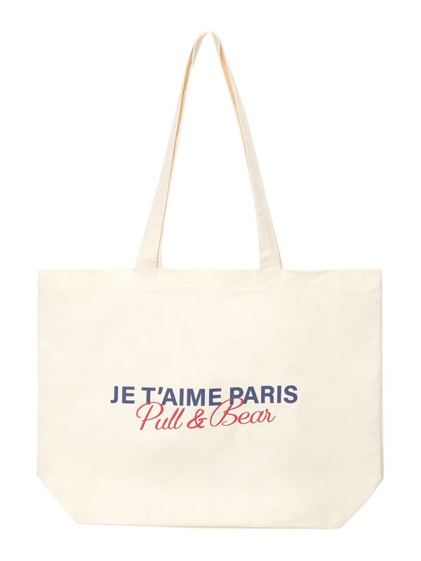 Pull&Bear Pull&Bear Shopper torba  mornarsko plava / crvena / bijela