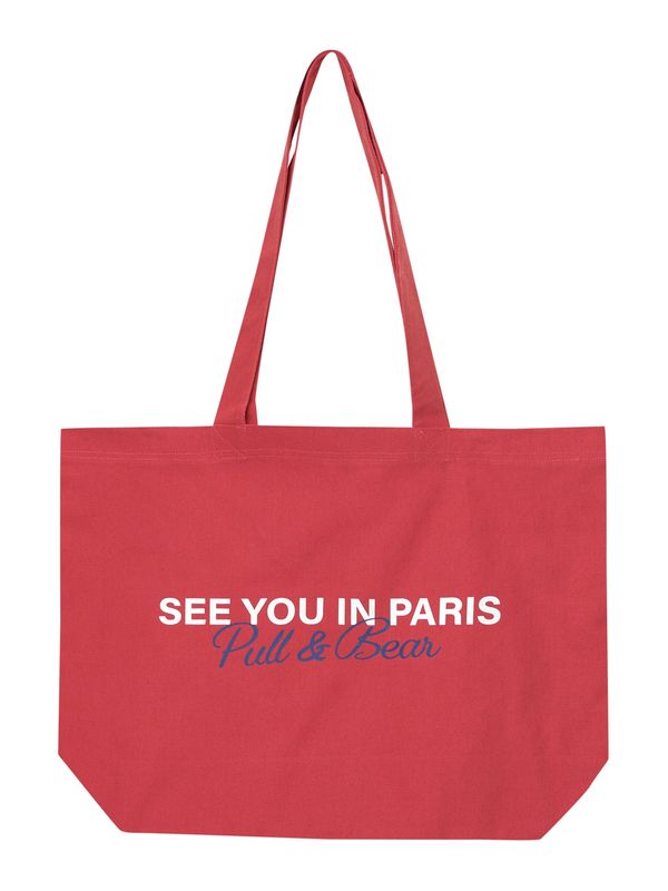 Pull&Bear Pull&Bear Shopper torba  plava / crvena / bijela