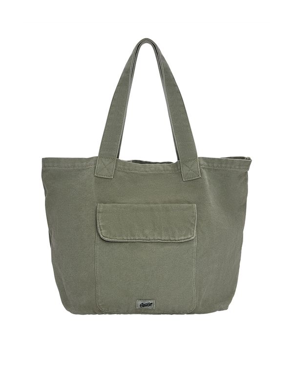 Pull&Bear Pull&Bear Shopper torba  tamno zelena